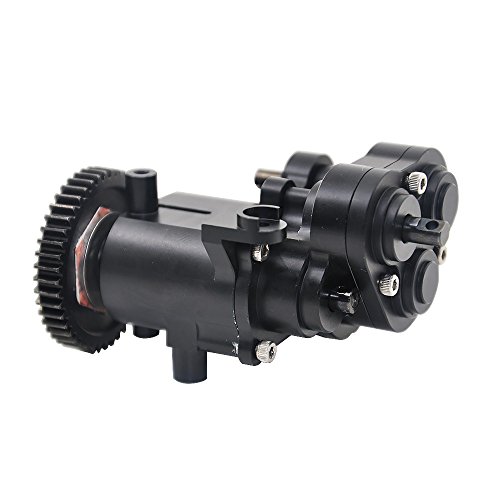 RCLions Black Aluminum Transmission Case Gearbox for TRX4 T4 1/10th RC Crawler Car - Thumbnail 3