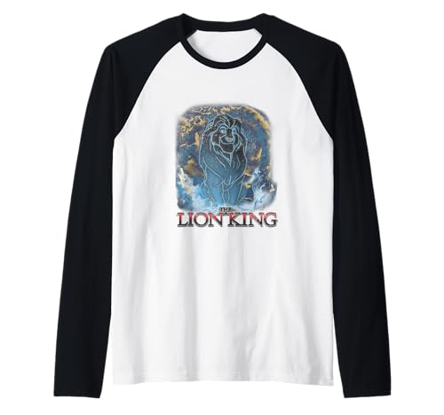 Disney The Lion King Mufasa Spirit In The Sky Raglan Baseball Tee