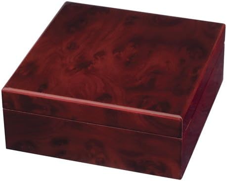 Wodden Velvet Box: 8-1/2" x 8-1/2" x 3-1/2"
