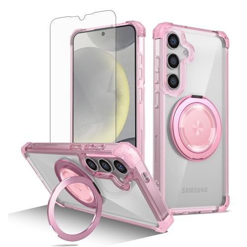 Coque Samsung S24 Plus Asuwish magnétique transparente avec protège-écran verre trempé
