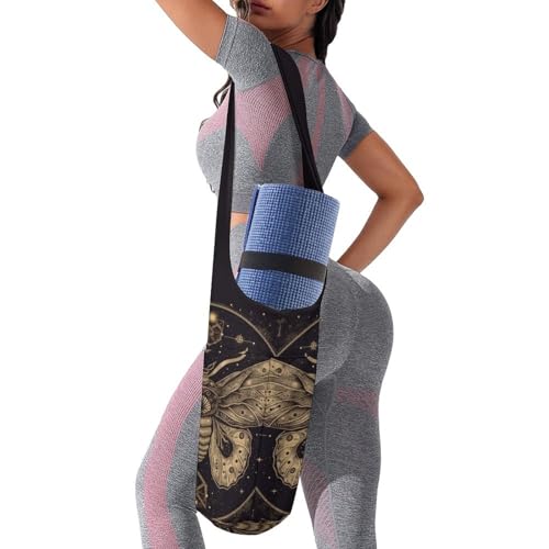 Sac tapis de yoga en toile supérieure d'une grande résistance avec sangle de portage