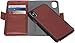Amazon Basics iPhone X PU Leather Wallet Detachable Case, Dark Brown