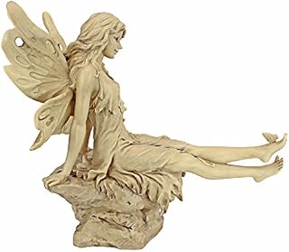 Design Toscano Twinkle Toes Fairy Garden Statue, 34.5 cm, Polyresin, Ancient Ivory