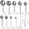 Measuring Spoons and Measuring Cups Set of 19 Pieces, TBSP Measuring Spoons Set with Leveler Scoop/Clip Spaghetti Measurer for Baking, Liquid and Solid - Image 3