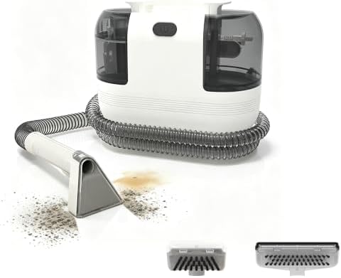 PUREBEAR Waschsauger Polsterreiniger Gerät, 500W Nasssauger,18kPa Saugkraft | Tragbarer Waschsauger für Teppiche, Polster und Autositze| Matratze| Haustierflecken| Teppichreiniger