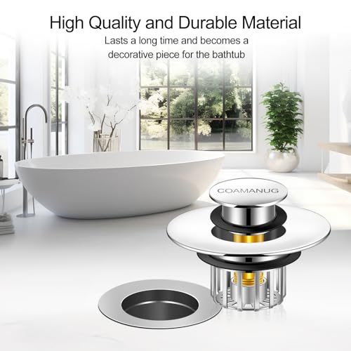 Coamanug Bathtub Stopper | Shower Drain Hair Catcher thumb #4