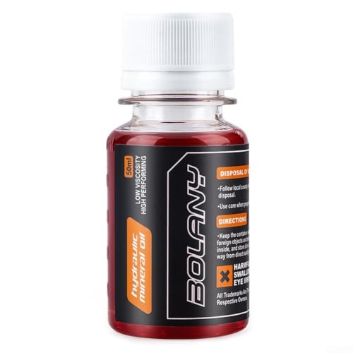 Líquido de frenos hidráulicos de aceite mineral, para sistema de frenos de bicicleta SRAM, aceite mineral, para SRAM (rojo)