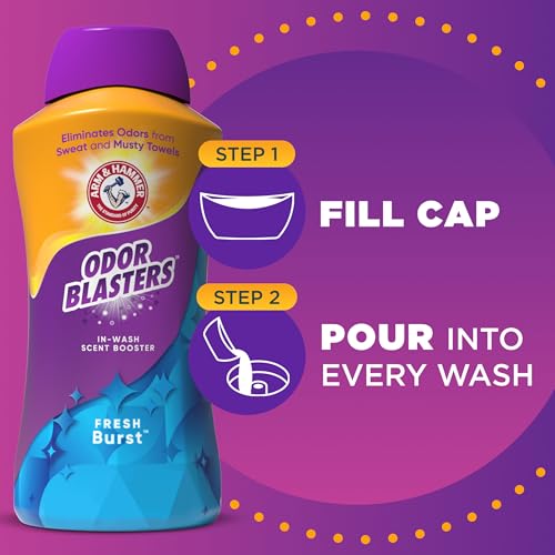 ARM & HAMMER Odor Blasters Laundry Scent Booster, Fresh Burst Scent 45 oz - image 9