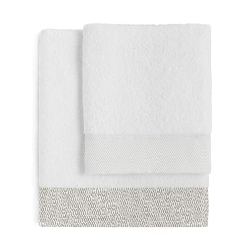 Jeu de serviettes HappyFriday Light multicolore comprenant 2 pièces de bain