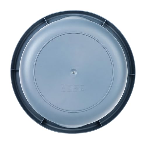 KADAX Matte Plastikwaschschüssel, Kunststoffschüssel, Runde Spülschüssel, Robuste Waschschüssel, Haushaltswasserschüssel für Badezimmer, Allzweck-Wanne (Dunkelgrau, 9L)