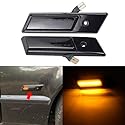 YannnnV12 Auto Rückspiegel Blinker Für BMW E30 E32 E34 E36 1990-1996 M3 M5 3 5 7 Series,1 Paar Auto-Rückspiegel, Blinker, Seitenspiegelleuchte Spiegelblinker