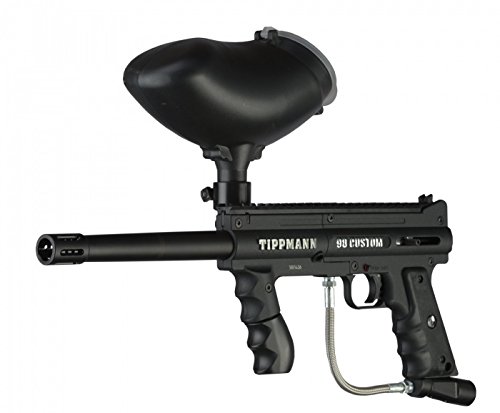Tippmann 98 Paintball Marker Power Kit With Goggle, 20Oz Co2 Tank, Hopper, Squeegee And M8 Grenade #TOP1