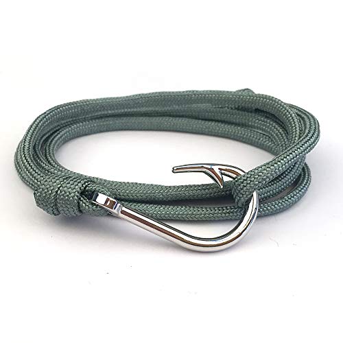 Yocoyee Whale Orca Tail Anchor Turtle Hook Bracelet Nylon Polyester Rope Adjustable Bracelet for Men3