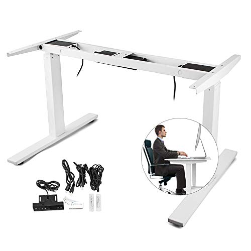Happybuy Dual Motor Electric Standing Desk Frame Height Adjustable
