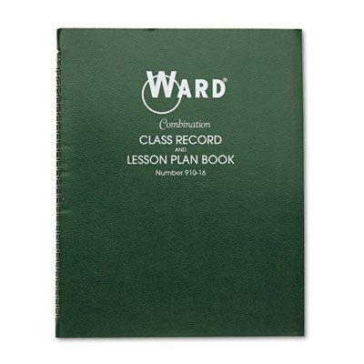 Combination Record & Plan Book, 9-10 Weeks, 6 Periods/Day, 11 x 8-1/2 -  Ward, 910-16