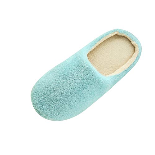 Slippers For Women Indoor,Womens Mens Winter House Shoes Warm Fuzzy Plush Fur Anti-Slip Bedroom Slip-on Slipper Cozy Soft Lightweight Memory Foam
