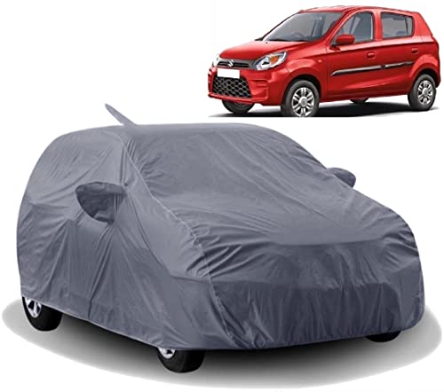 Image of CAVS Alto Car Cover - Waterproof, Triple Stitched, Elastic, Ultra Surface Protection (Grey Look), for Alto Lxi & Old Cars