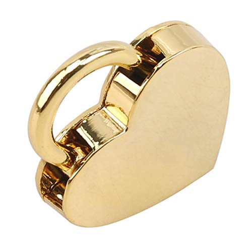 Image of EJY Retro Mini Love Heart Shape Padlock Suitcase Luggage Lock with Keys for Gym,Sports,Employee Locker,Outdoor,Imitation Gold