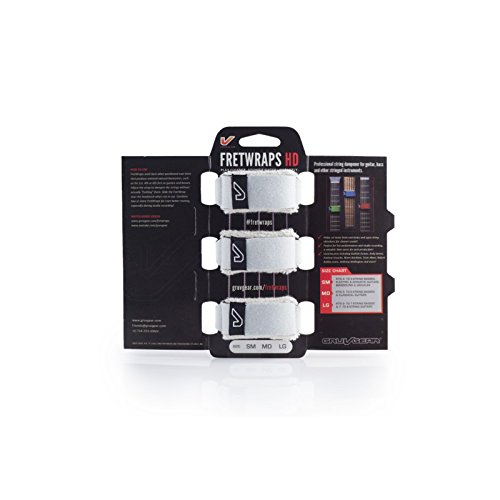 Image of Gruv Gear FretWraps HD 3-Pack inchStone inch Guitar String Muters, White, Extra Large