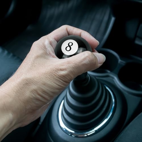 AMZAUTO Shift Knob, 8 Ball Gear Shift Knob with 3 Threaded Adapters, Gear Ball Universal for Manual Automatic Vehicles - Thumbnail 6