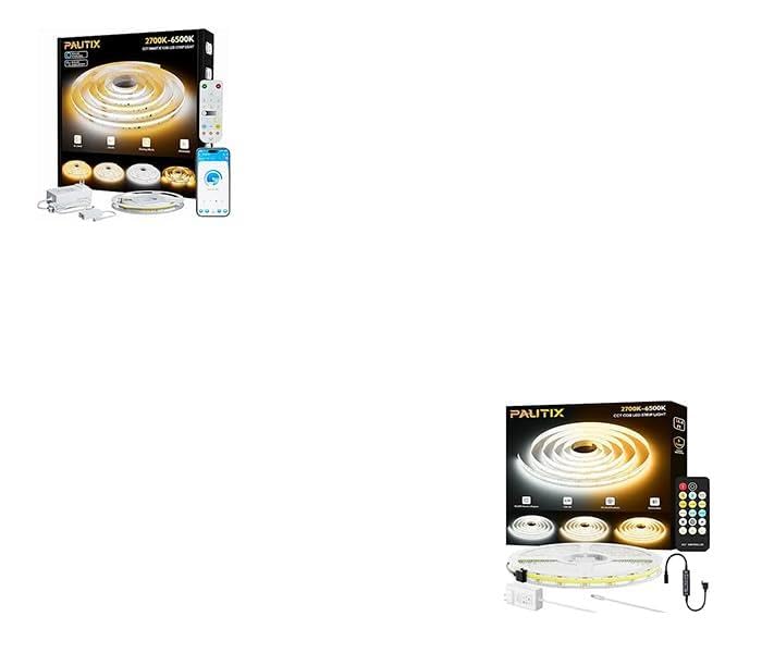 Tira LED COB PAUTIX 16.4 pies 2700K-6500K CCT Regulable miniatura 1