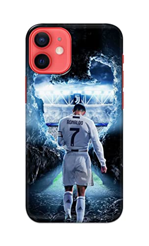 Image of Printed Hard Back Cover Case for Apple iPhone 12 Mini Back Cover (Footbal Legend) -1302