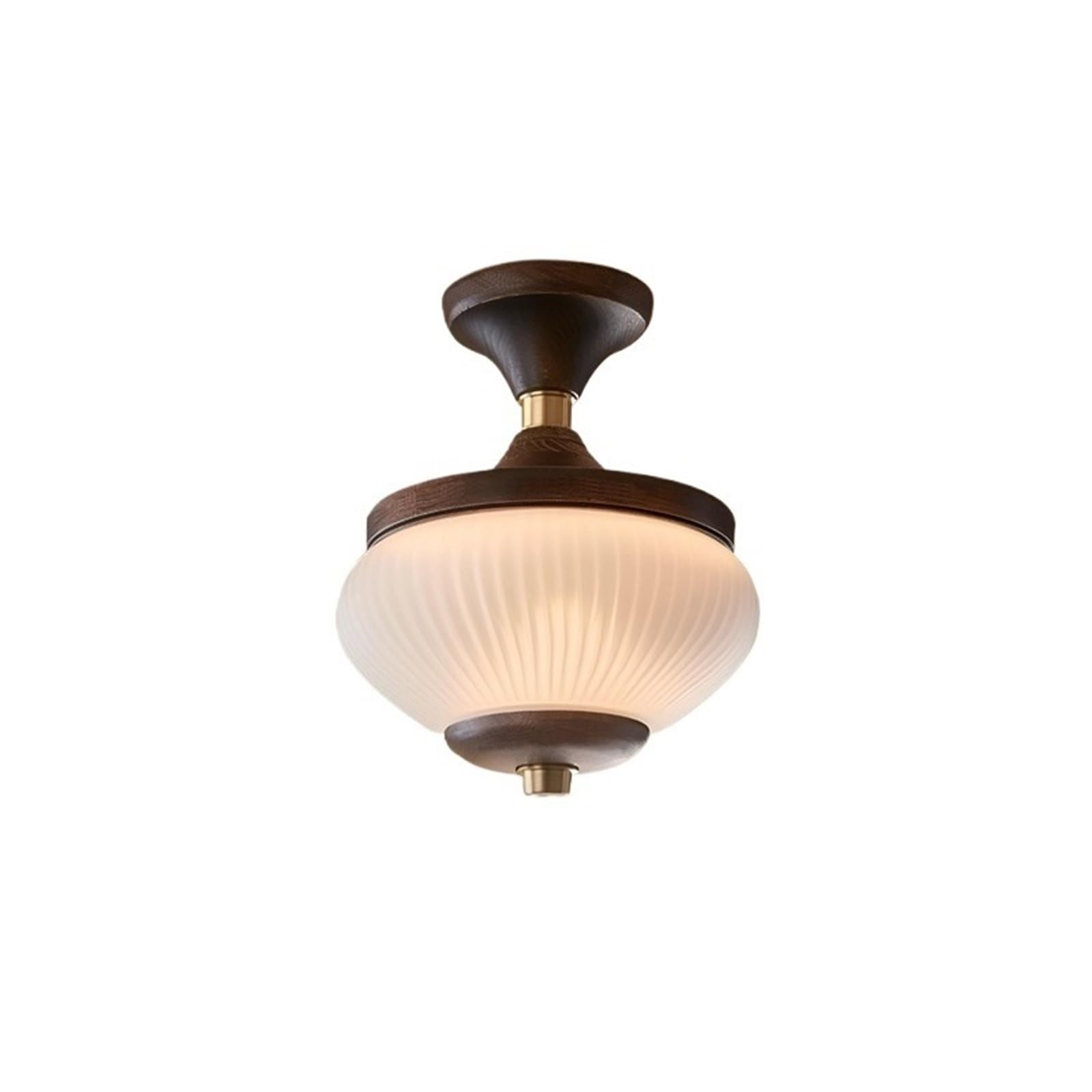 CYairong-22 Ceiling Lighting Porch Retro Balcony Corridor Decorative Lamp Cloakroom Lighting Glass Lampshade Ceiling Lamp