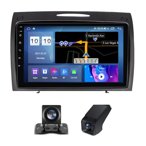 Autoradio Android 13 Bluetooth 5.0 avec commandes au volant pour Mercedes R171