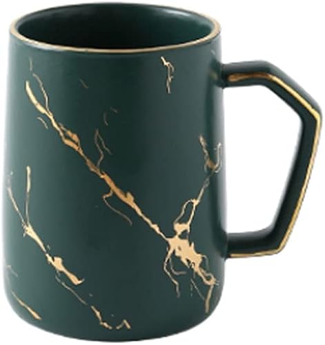 Miniatura 1 de GULRUH Tooth Brushing Holder, 2-Piece Ceramic Couple Mouthwash Cup, a Pair of Creative Toothbrush Cups, Toiletry Set Marble Ceramic 10 * 8.5cm