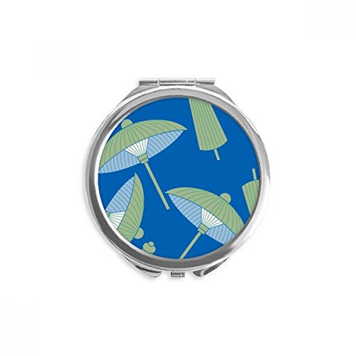 Miroir rond de poche nuage et livre vert pour corriger son maquillage partout