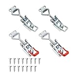 Matériau solide: Fabriquée de qualité supérieure, cette fermeture à cliquet offre une résistance élevée à la rouille. Idéale pour les applications intérieures et extérieures telles que portes, remorques, boîtes et coffres. Sa longévité garantit une utilisation fiable au quotidien