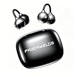 Ultra-Mini Clip On Earbuds, Bluetooth 6.0 Aesthetic Wireless Headphones for Small Ears, Non-Intrusive, Comfortable Secure Fit & Crystal Clear Sound Open Ear Buds for Workout & Daily Use（Deep Black）