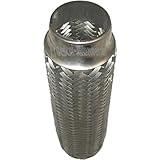 Innendurchmesser: 45,5 mm 45x250mm Hosenrohr Reparaturstück Abgasrohr Auspuffanlage Abgasanlage Drahtgeflecht Flexrohr Flexstück Auspuffrohr Flexteil Verbindungsstück Reparaturteil Flexibles Rohr Auspuff Universal
