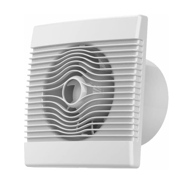 Conducto de ventilador extractor de baño de alta calidad, 100 mm, 120 mm, 150 mm, impermeable (150 mm con temporizador y sensor de humedad)