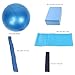 Yoga Equipment Set, 5PCS / Set Yoga Block Stretch Belt Latex Towel Resistance Loop Pilates Ball Fitness Starter Kit for Daily Practice Training Activities