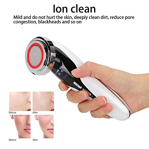 Máquina de lifting facial, massageador de vibração, máquina de apertar a pele recarregável, EMS mass