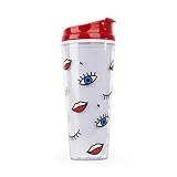 Mustard Wink Large Plastic Double Wall Travel Mug, 625 ml, 22oz, Multi-colour