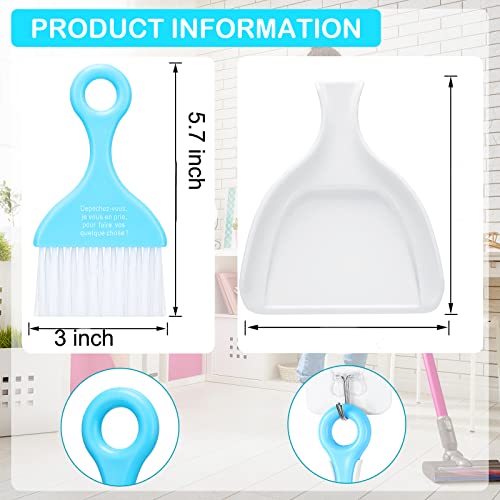 3 Pieces Mini Dustpan Set Brush For Table Whisk Brooms Small Dustpan Mini Broom Set Mini Dust Pans With Brush Tiny Cleaning Table Broom Sweep Brush Cleaning Tool For Car Desk Keyboard Countertop Nest #TOP1