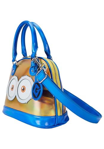Loungefly Despicable Me Minions Crossbody Bag | Blue & Iridescent Yellow Cosplay Minions Accessories3
