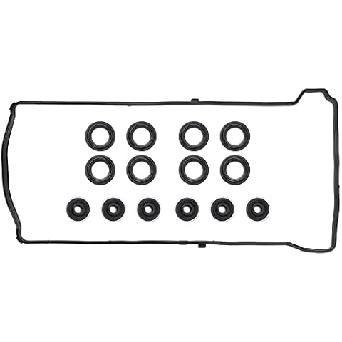 Valve Cover Gasket Set - Compatible with 2.0L 2.3L 2.4L 2002-2015 Honda Accord, Civic, CR-V, Element, Crosstour, Acura CSX, ILX, RDX, RSX, TSX - Replace VS50614R, 12341-R40-A00 Cover