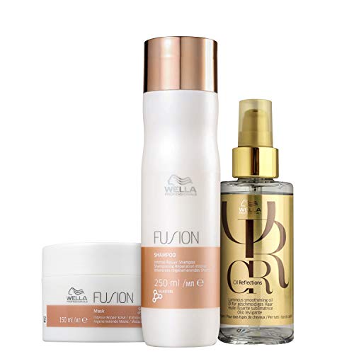 Kit Wella Fusion & Oil Reflection+ Eico Álcool em Gel 120g