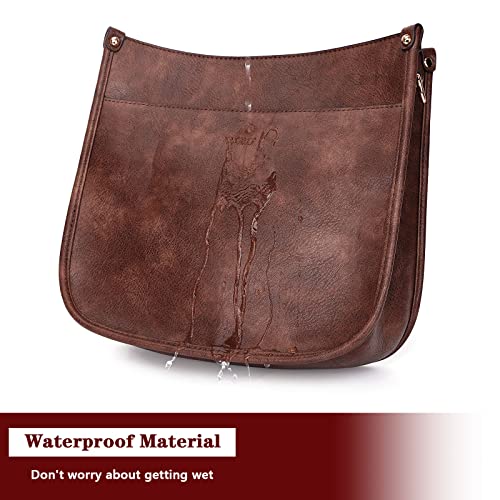 Image of HKCLUF Crossbody Bag Purse for Women 2PCS /Set Leather Hobo Handbag Wallet Set With 2Adjustable Guitar Strap Shoulder Bag | Purse