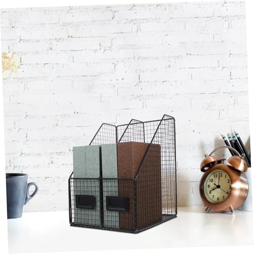 Porte-documents vertical et étagère de rangement pour bureau pour libérer de l'espace immédiatement - 2