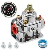 RYLNOK Fuel Pressure Regulator Zinc Alloy Carburetor Fuel Valve 12-804 1-4 PSI Fuel gauge Carburetor Parts