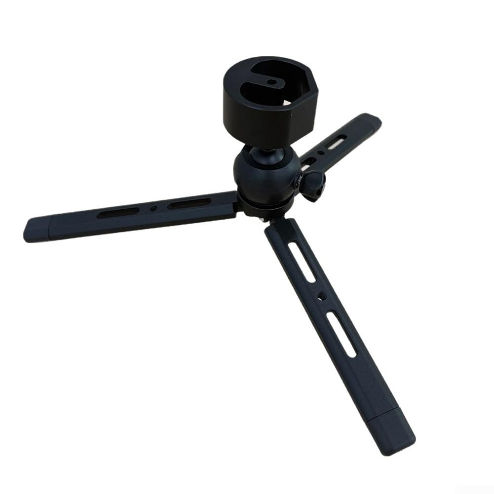 Treppiede, regolabile, rotazione a 360°, in lega di alluminio, supporto stabile, compatto, portatile, per campeggio, camper, viaggi
