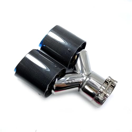 Silencieux carbone bleu 60mm pour rénover l'échappement de votre E90 - 4