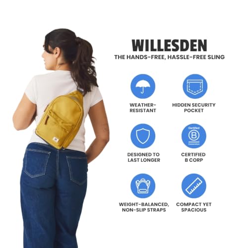 Image of ORI LONDON Crossbody Bag - Nylon Travel Sling Bag for Women & Men with Chunky Zippers - The Willesden