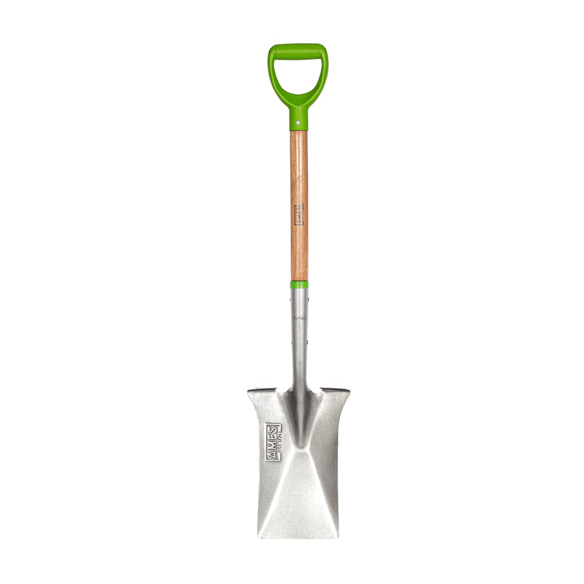 AMES Digging Spade – Carbon Steel Garden Spade for Soil Turning & Garden Preparation