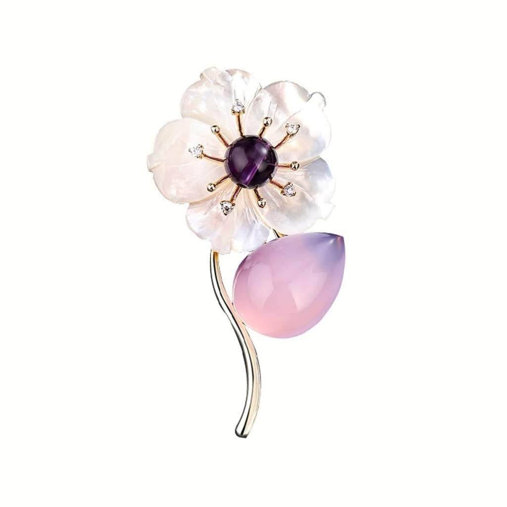 Broche de Flores para Mujer, Temperamento Retro, Ramillete, joyería, Abrigo, Cheongsam, Chaqueta, Accesorios, alfiler Salvaje(A)