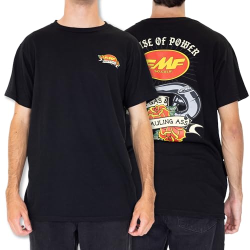 FMF Pins & Needles Tee - Crew Neck Mens T Shirt, Motocross, Dirt Bike T Shirts Blk